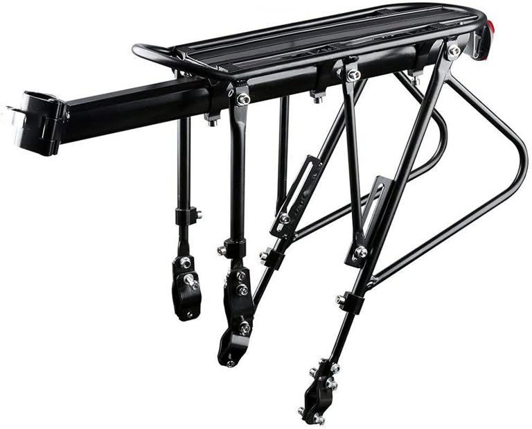 Rear Cargo Rack on a Mountain Bike