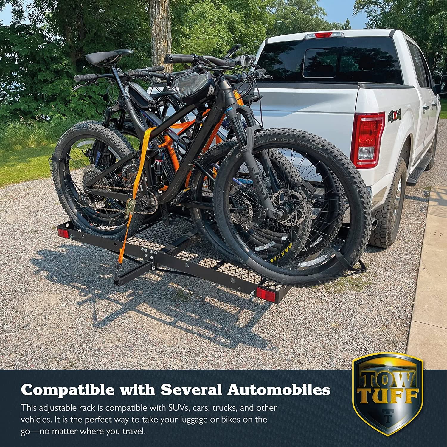 Tow Tuff Cargo Carrier with Bike Rack